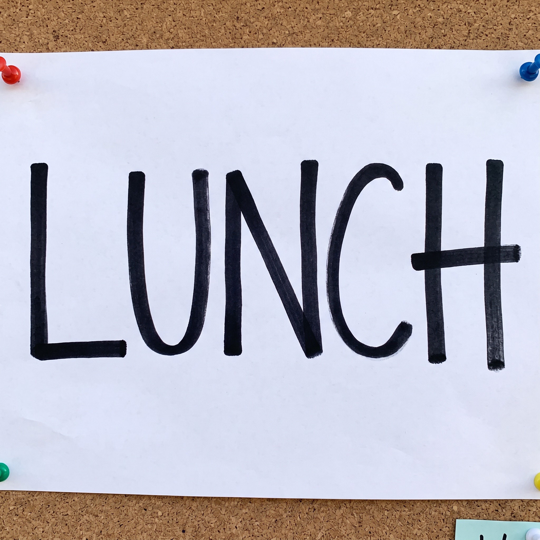 Marker Font AI font generated with Nano Banana: the word LUNCH