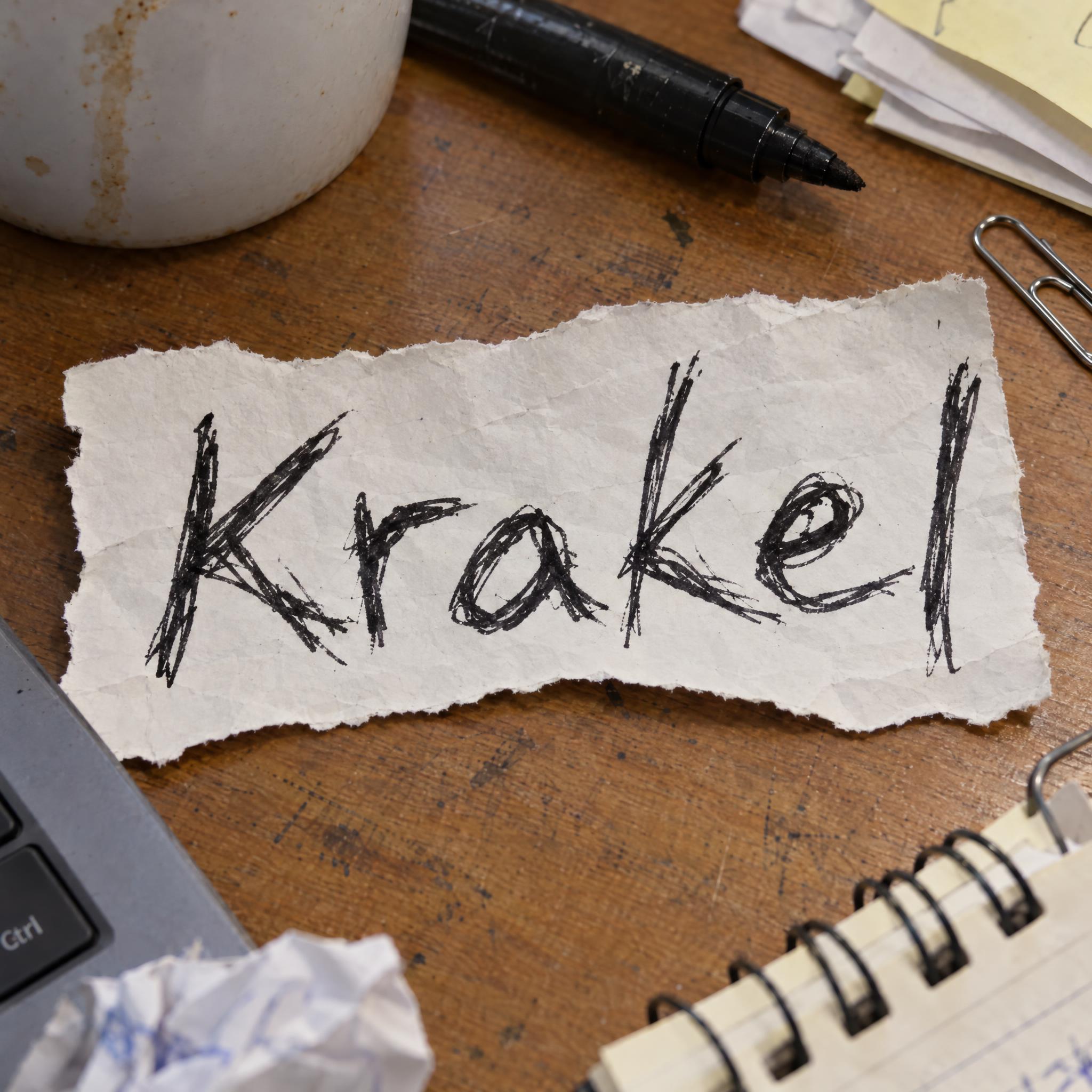 Krakelige Handschrift KI-Schrift Beispielbild
