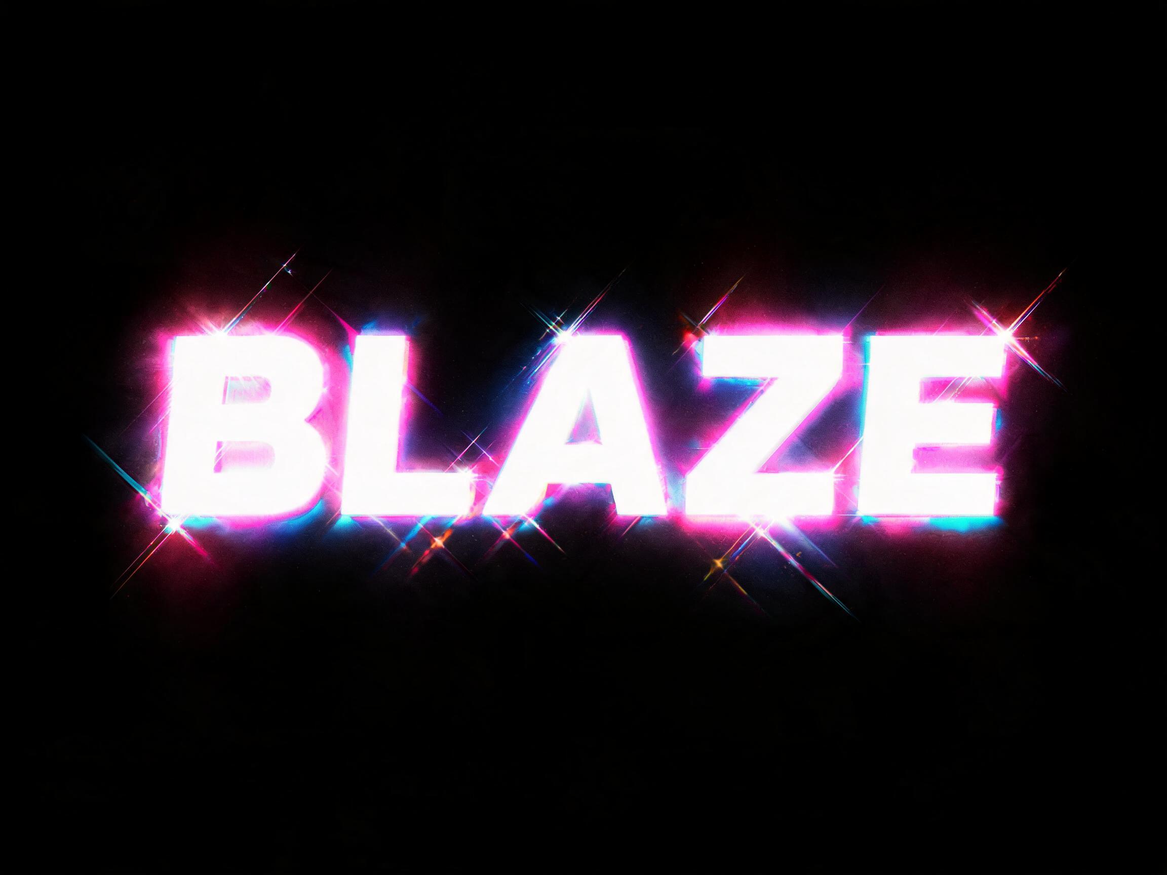 Neon Glow Pulse AI font effect image