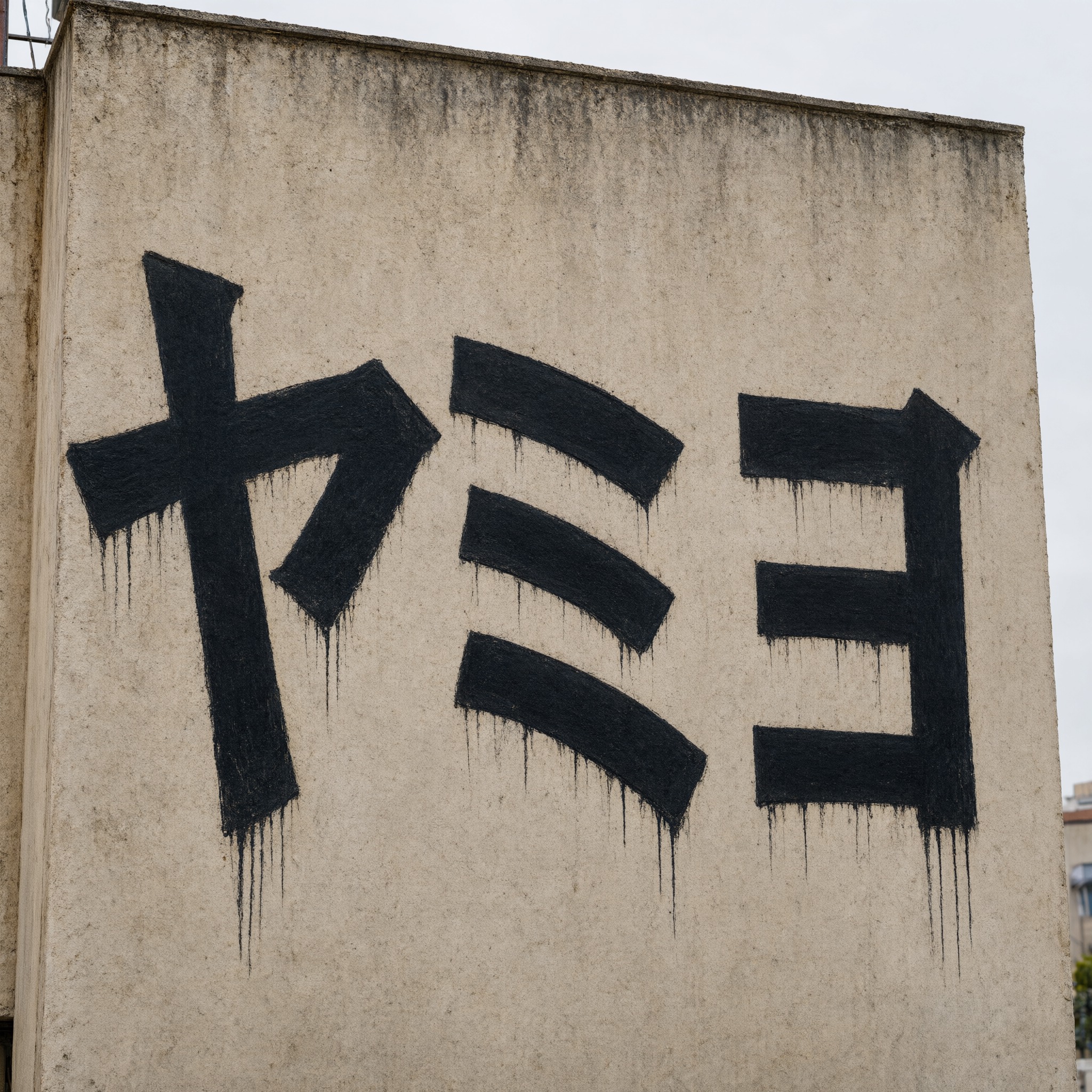 Qwen-Image で生成した ピシャソン文字 AIフォント：文字「ヤミヨ」