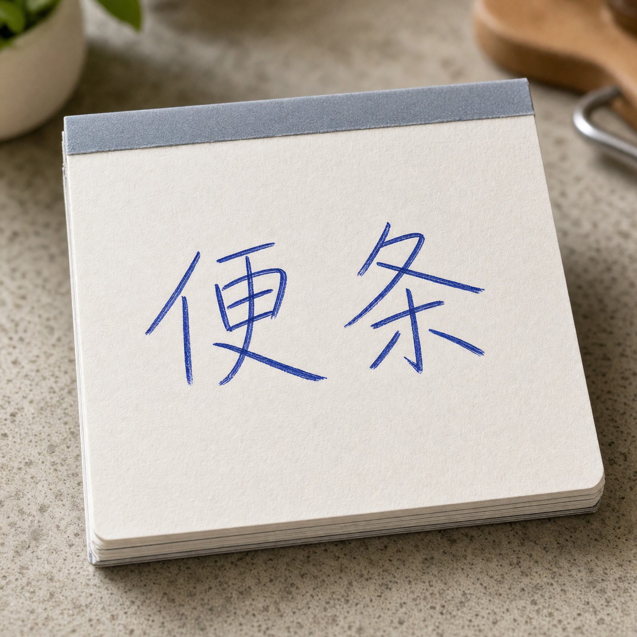 真实手写字 AI 字体在 Grok Imagine 上的生成结果：文字 便条