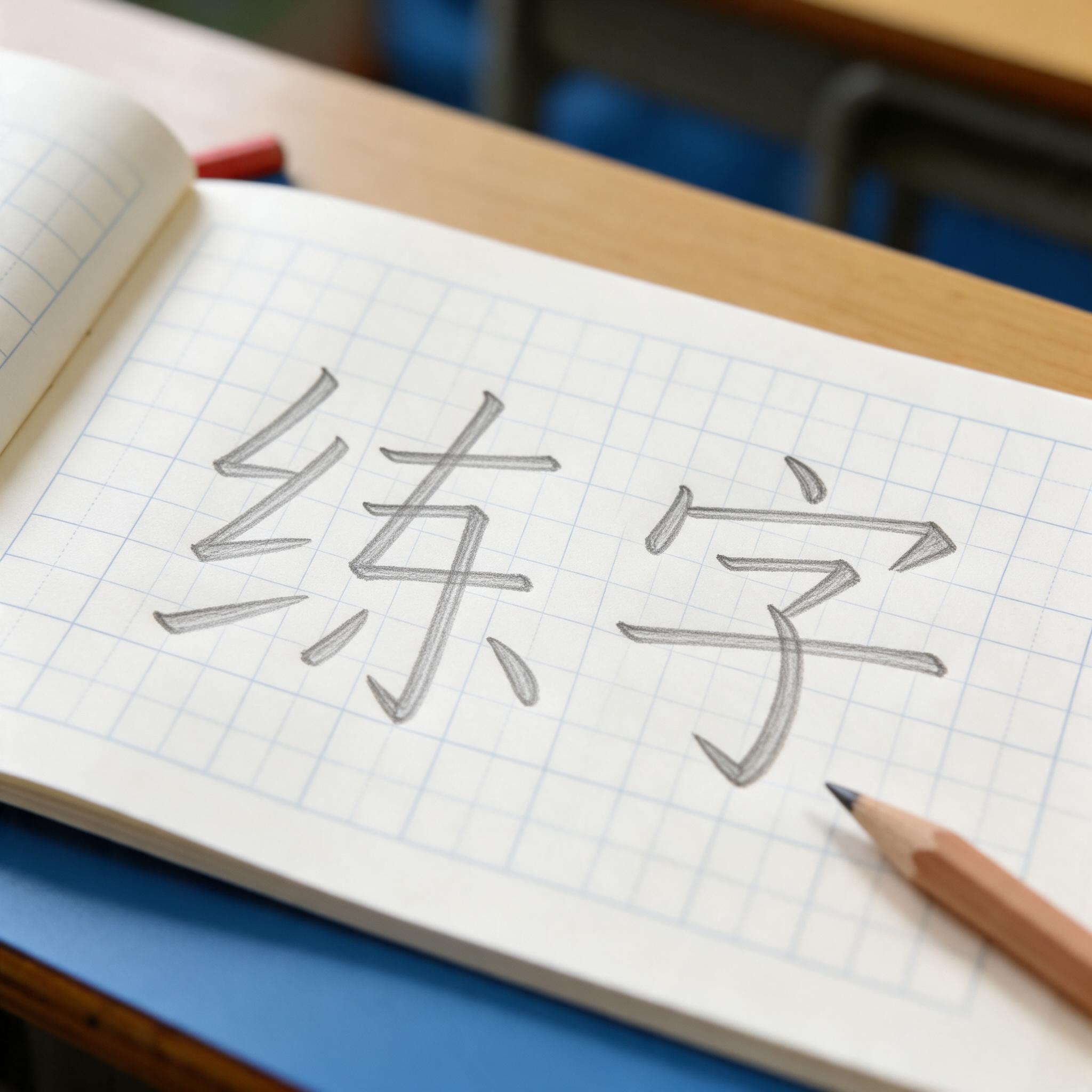 课本范字 AI 字体在 Seedream 上的生成结果：文字 练字