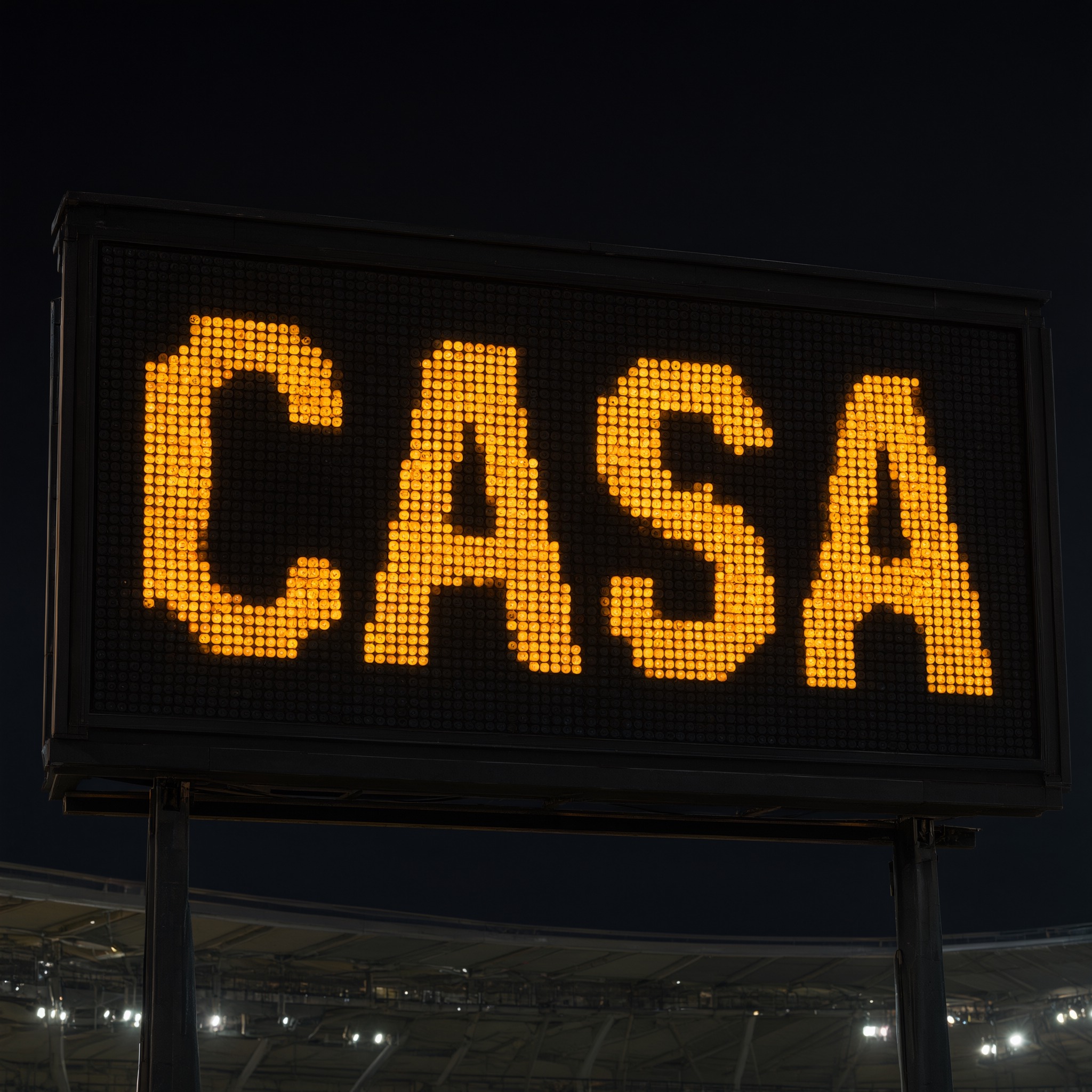 Fonte de IA Fonte de placar gerada no Qwen-Image: a palavra CASA
