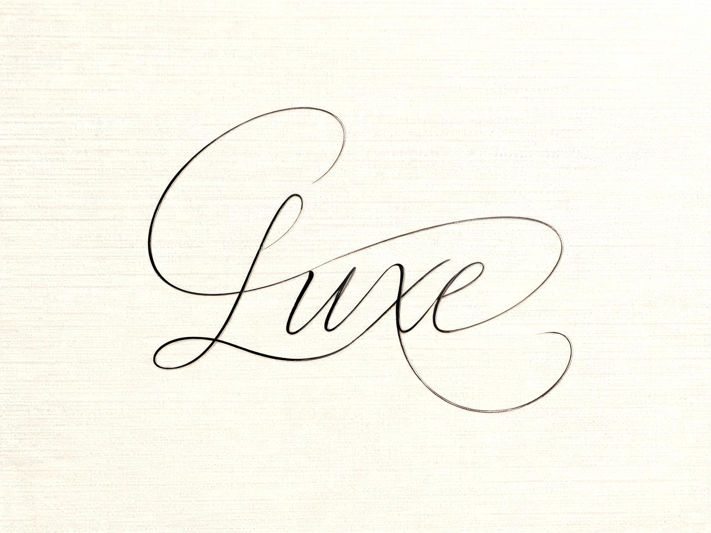 Signature Luxury AI font effect image