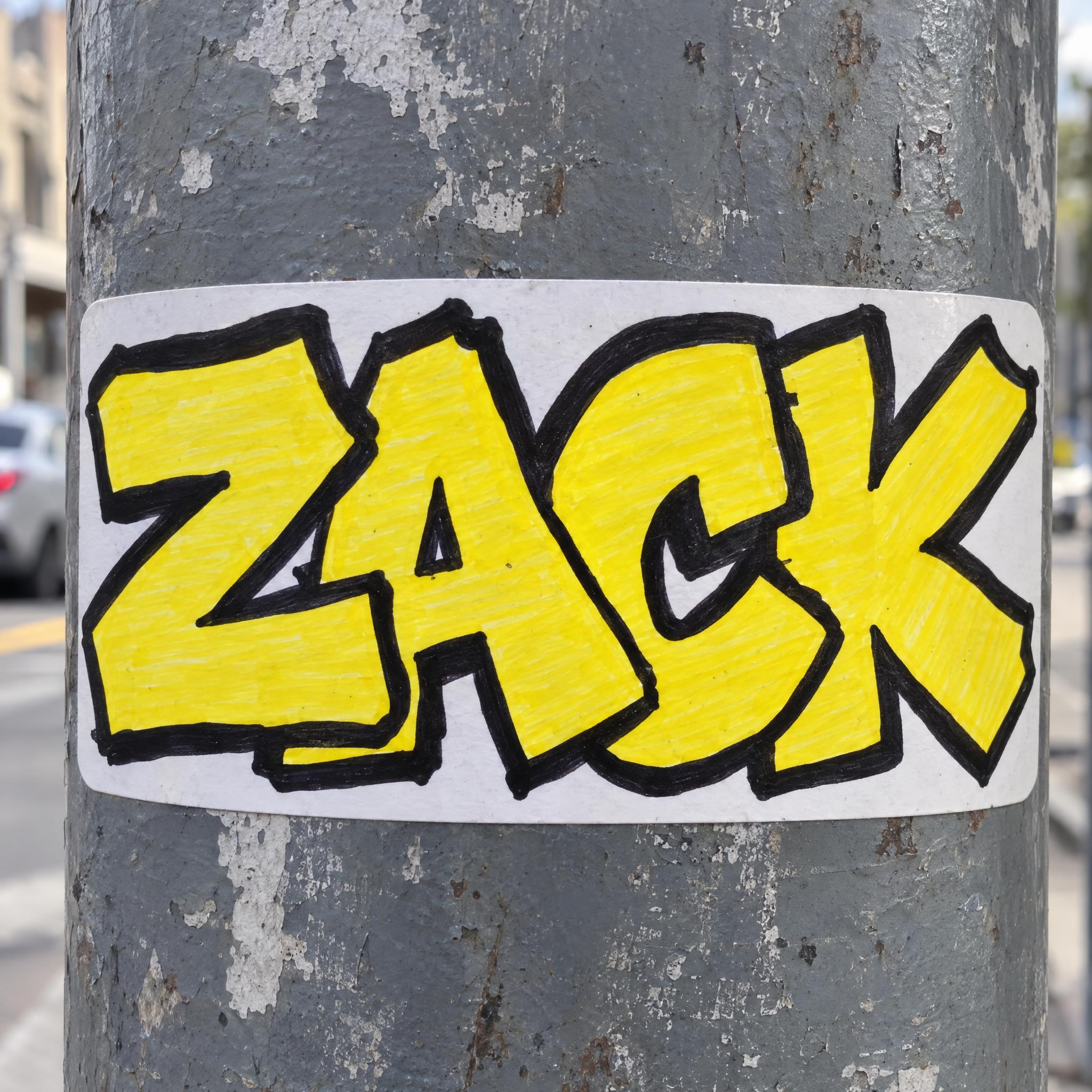 Graffiti-Sticker KI-Schrift Beispielbild