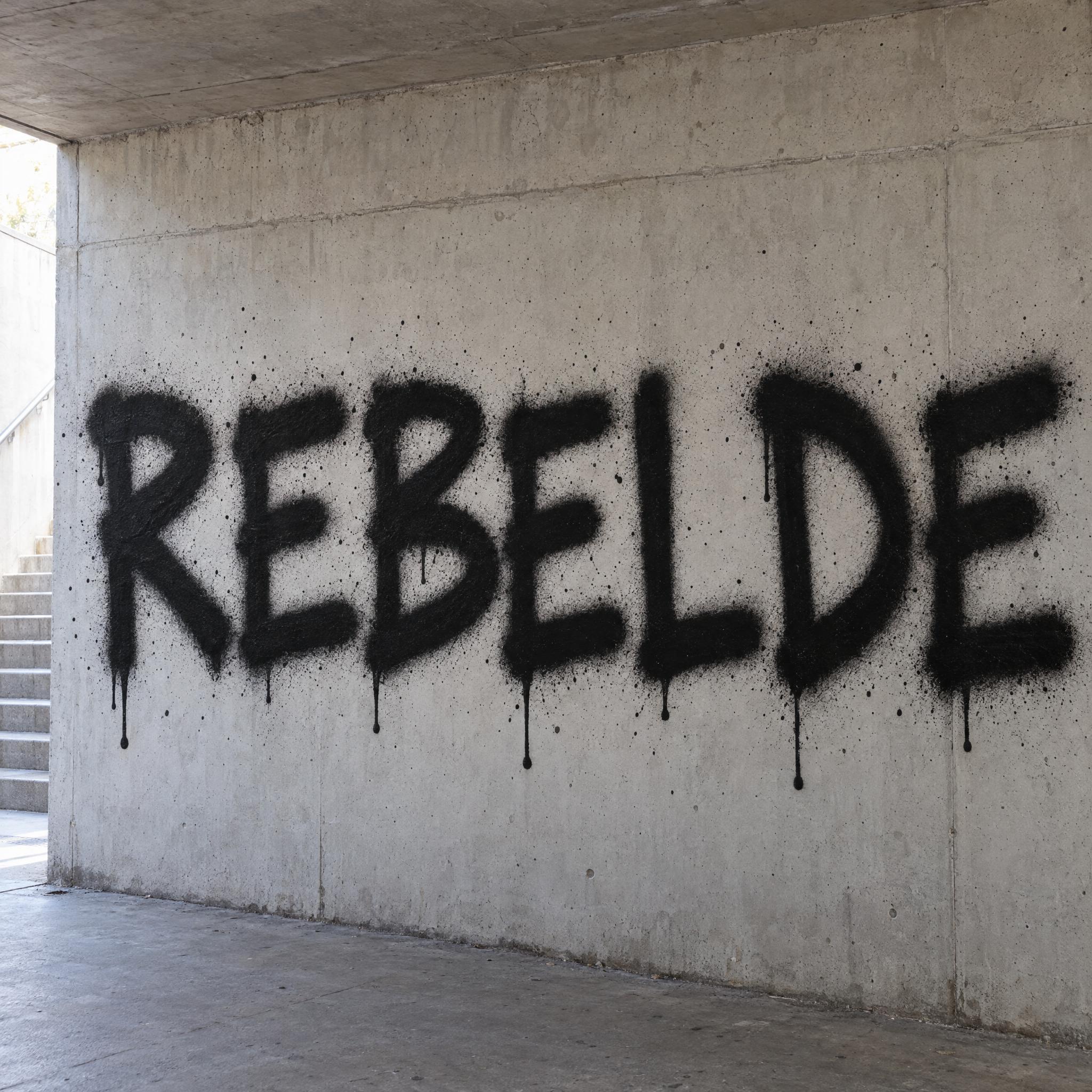 Imagen de ejemplo de la fuente de IA Letras de spray