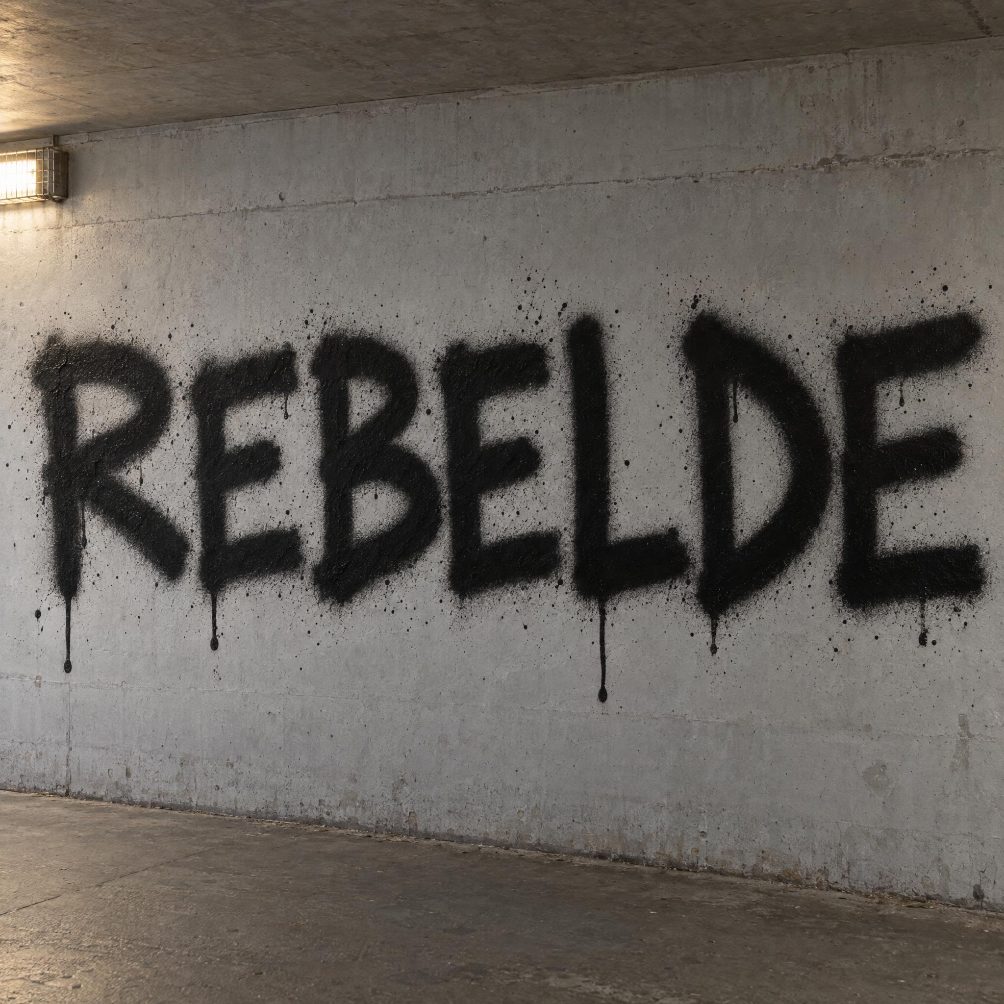 Imagem de exemplo da fonte de IA Letras de spray