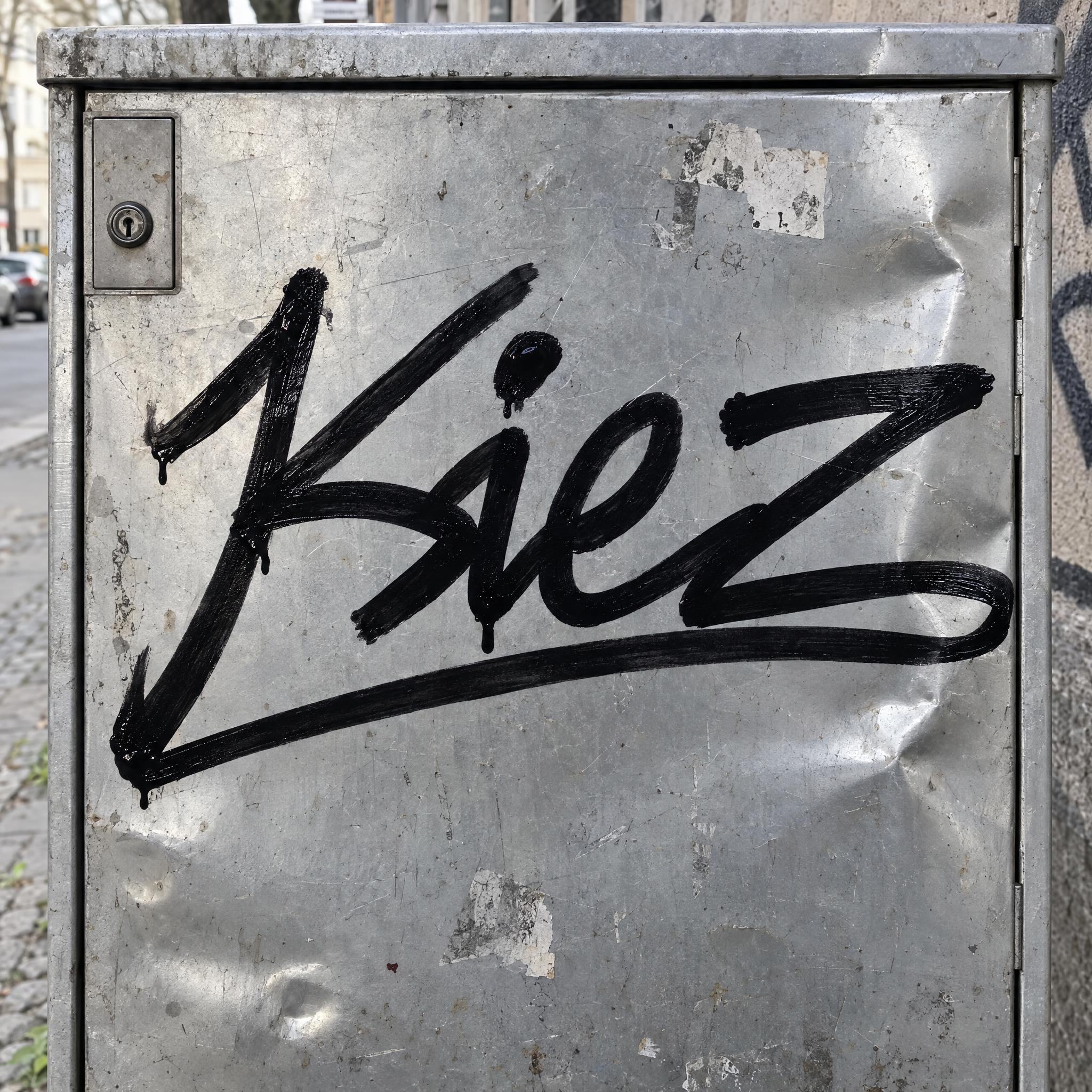 Graffiti-Tag-Schrift KI-Schrift Beispielbild