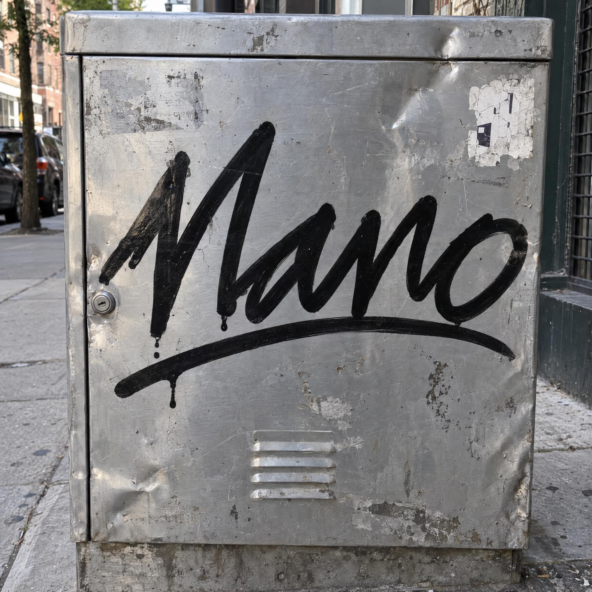 Imagem de exemplo da fonte de IA Letras de tag de grafite