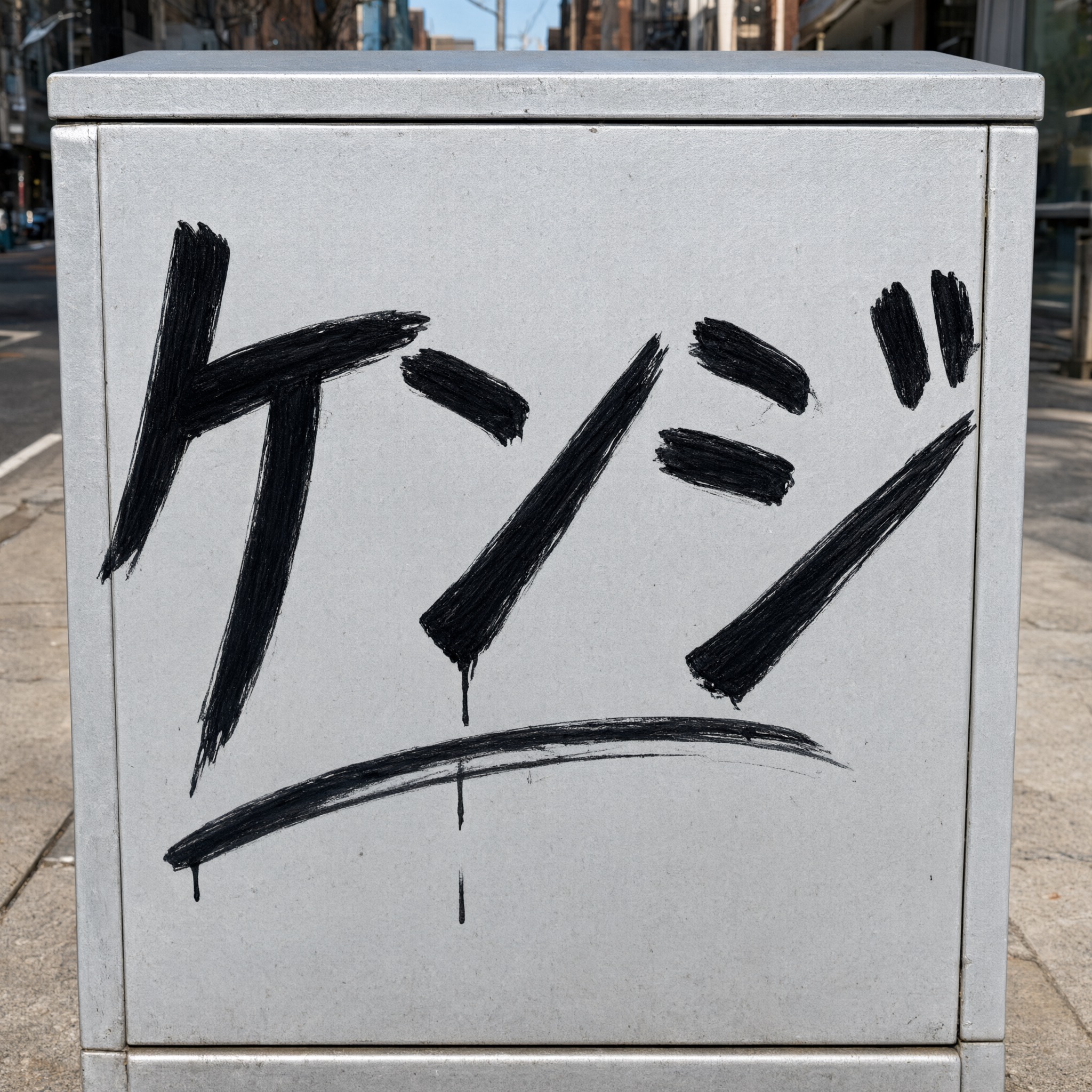 Qwen-Image で生成した グラフィティのタグ文字 AIフォント:文字「ケンジ」