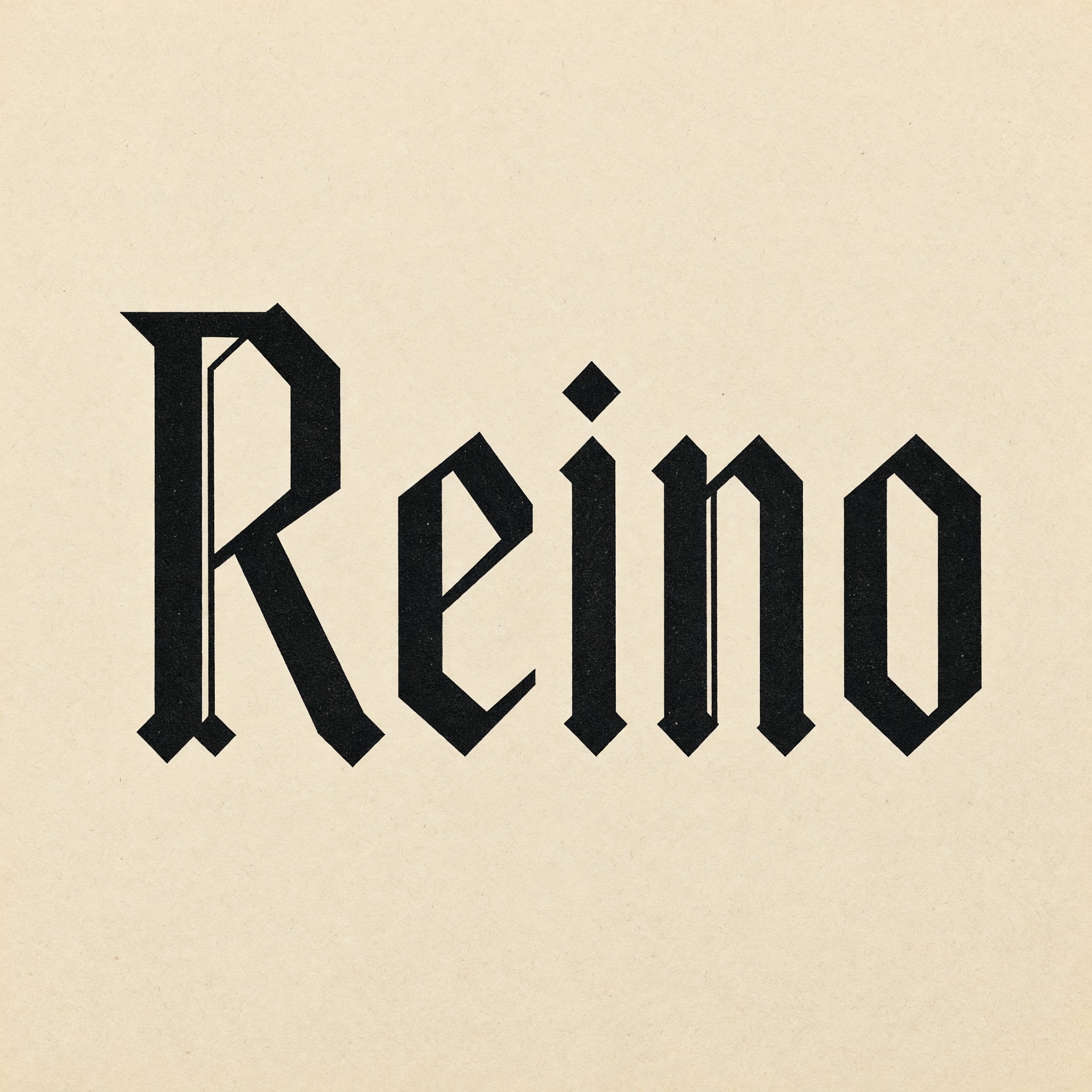 Fonte de IA Letra gótica Textura gerada no Grok Imagine: a palavra Reino