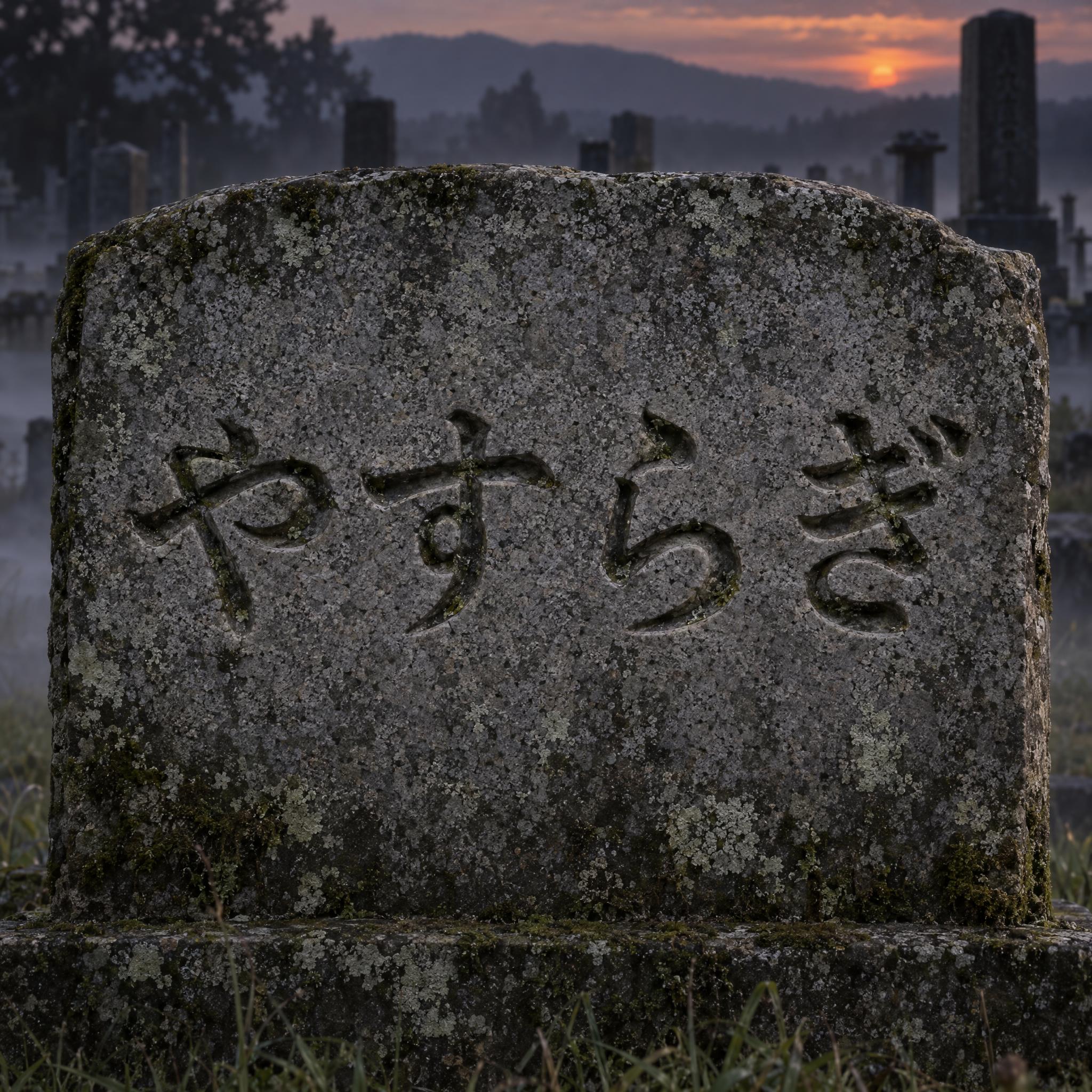 墓石の文字 AIフォントの見本画像