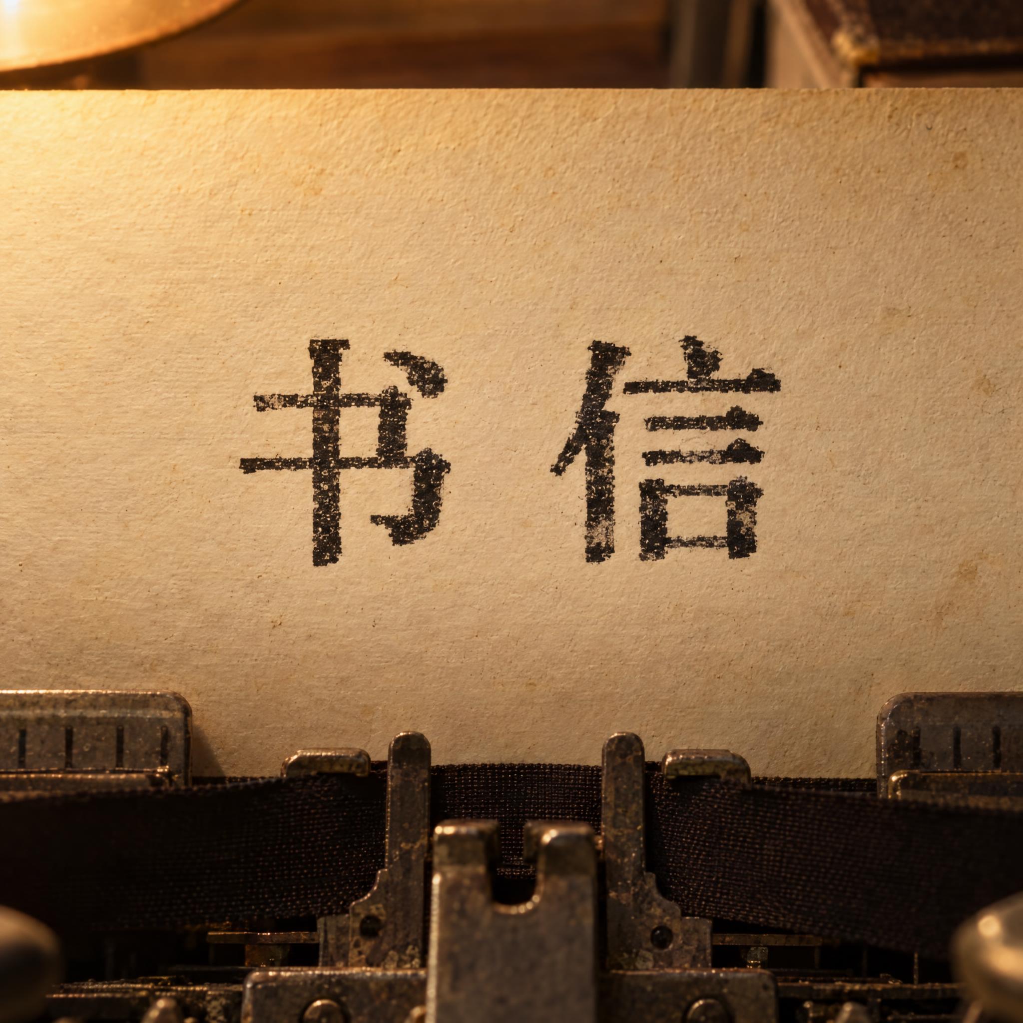打字机字体 AI 字体在 GPT Image 上的生成结果:文字 书信