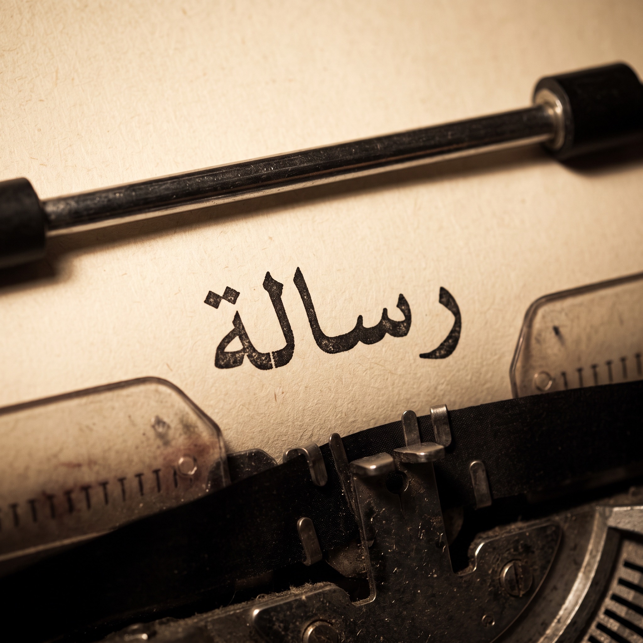 خط خط الآلة الكاتبة بالذكاء الاصطناعي من توليد Nano Banana: كلمة رسالة