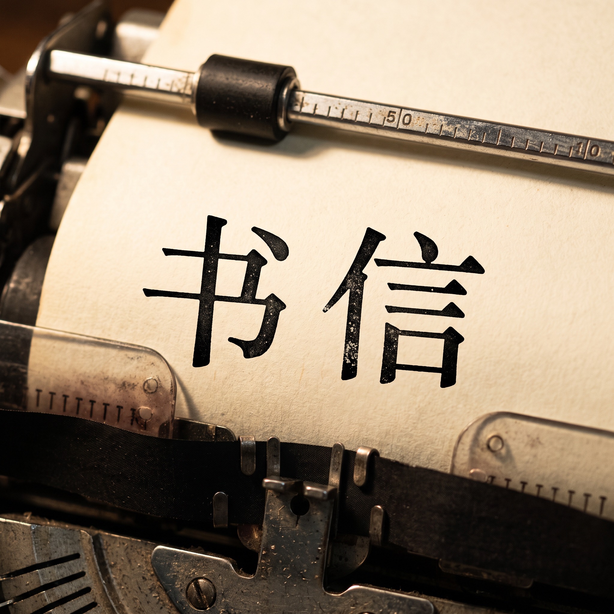 打字机字体 AI 字体在 Nano Banana 上的生成结果：文字 书信