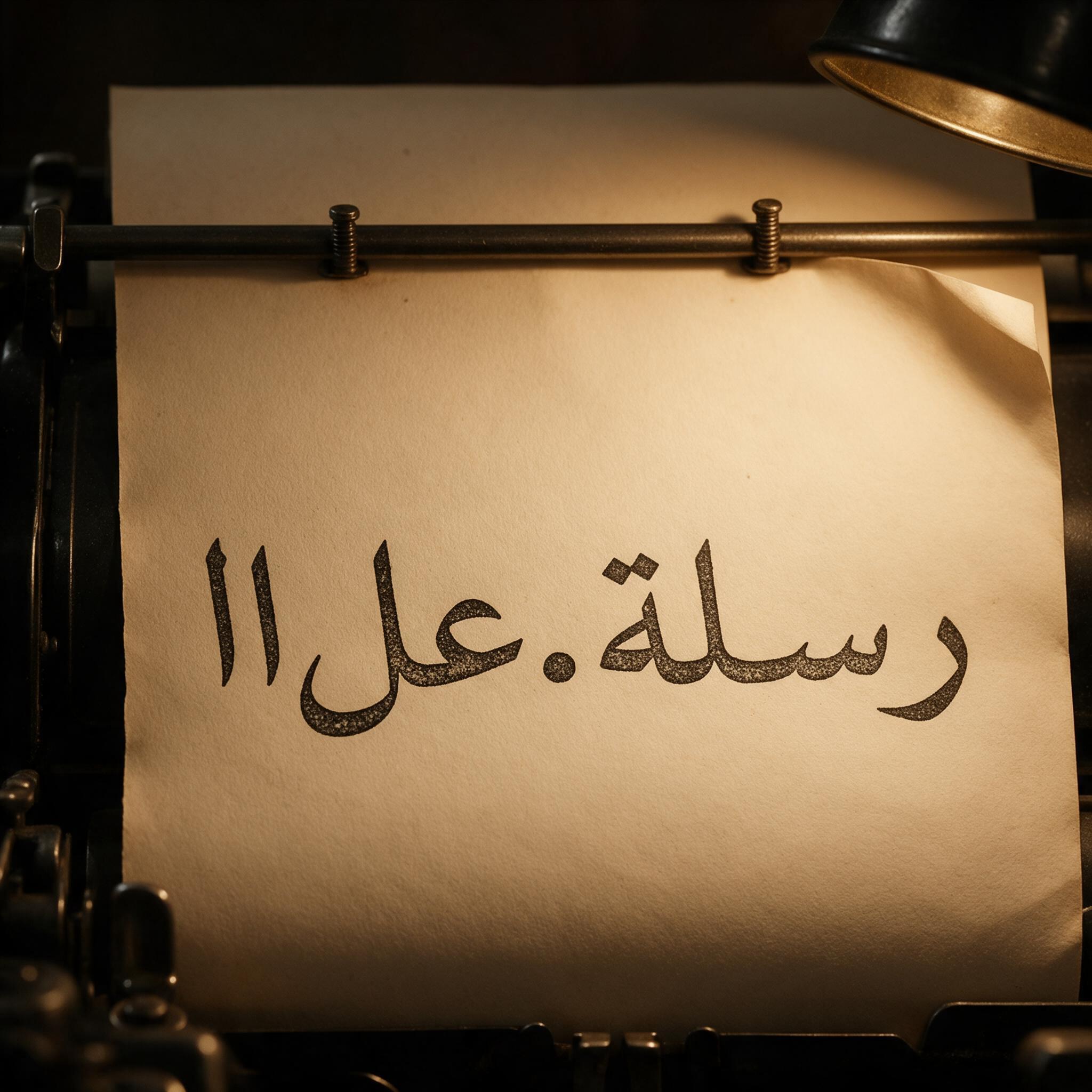 خط خط الآلة الكاتبة بالذكاء الاصطناعي من توليد Seedream: كلمة رسالة