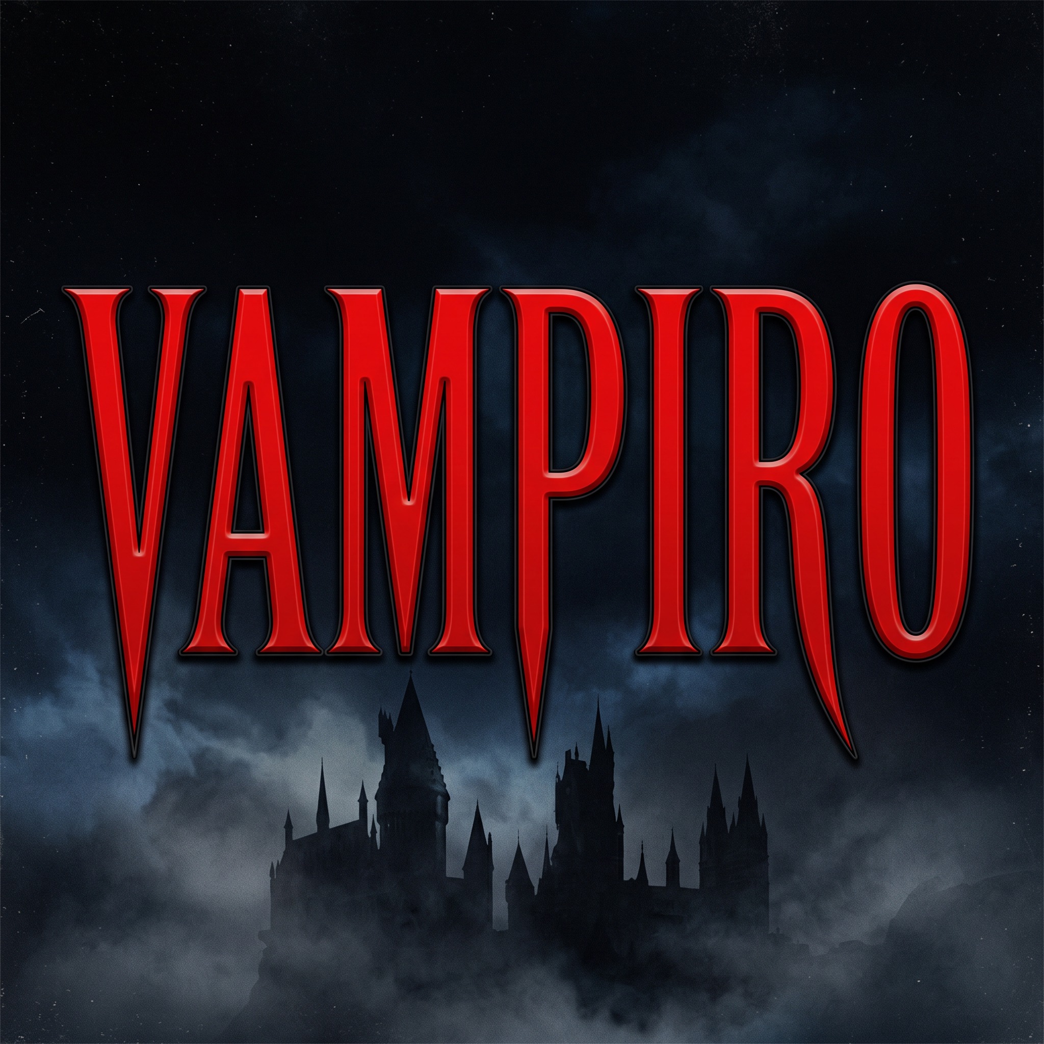 Fuente de IA Letras de vampiro generada con Nano Banana: la palabra VAMPIRO