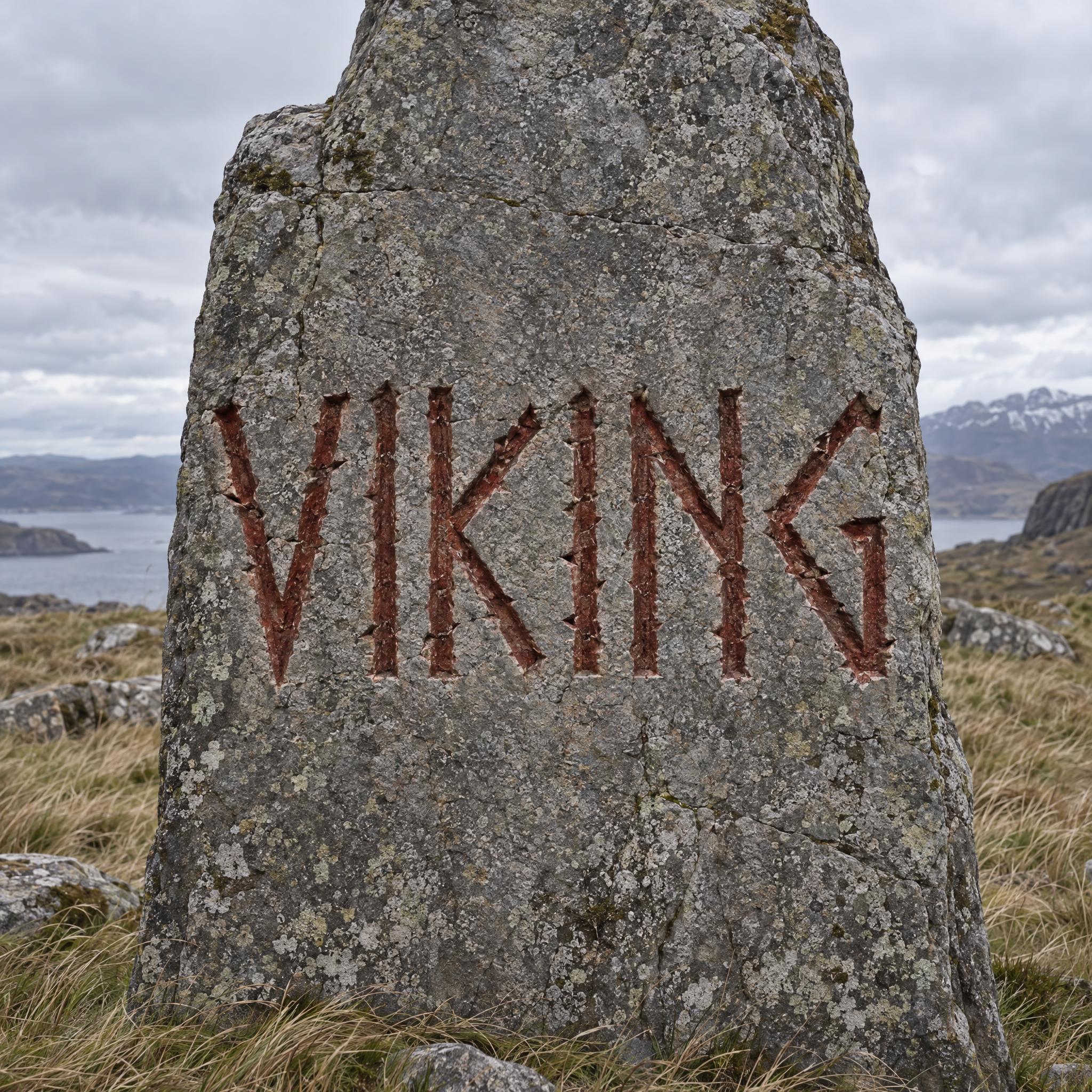 Viking Font AI font effect image