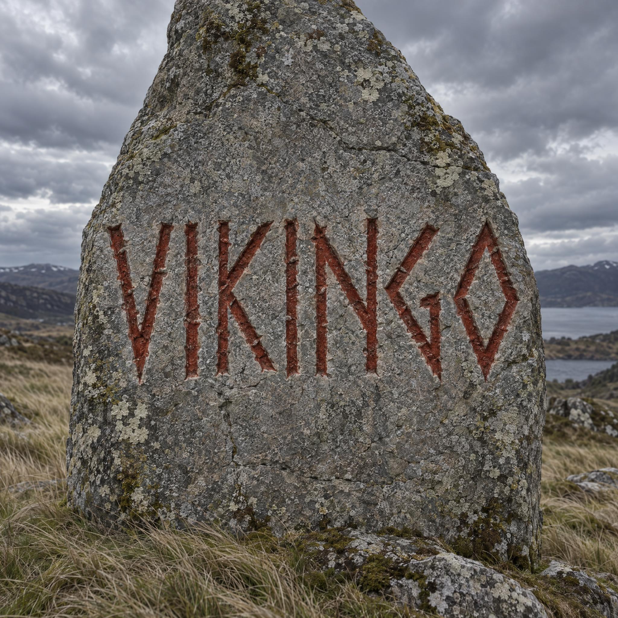 Imagen de ejemplo de la fuente de IA Letras vikingas