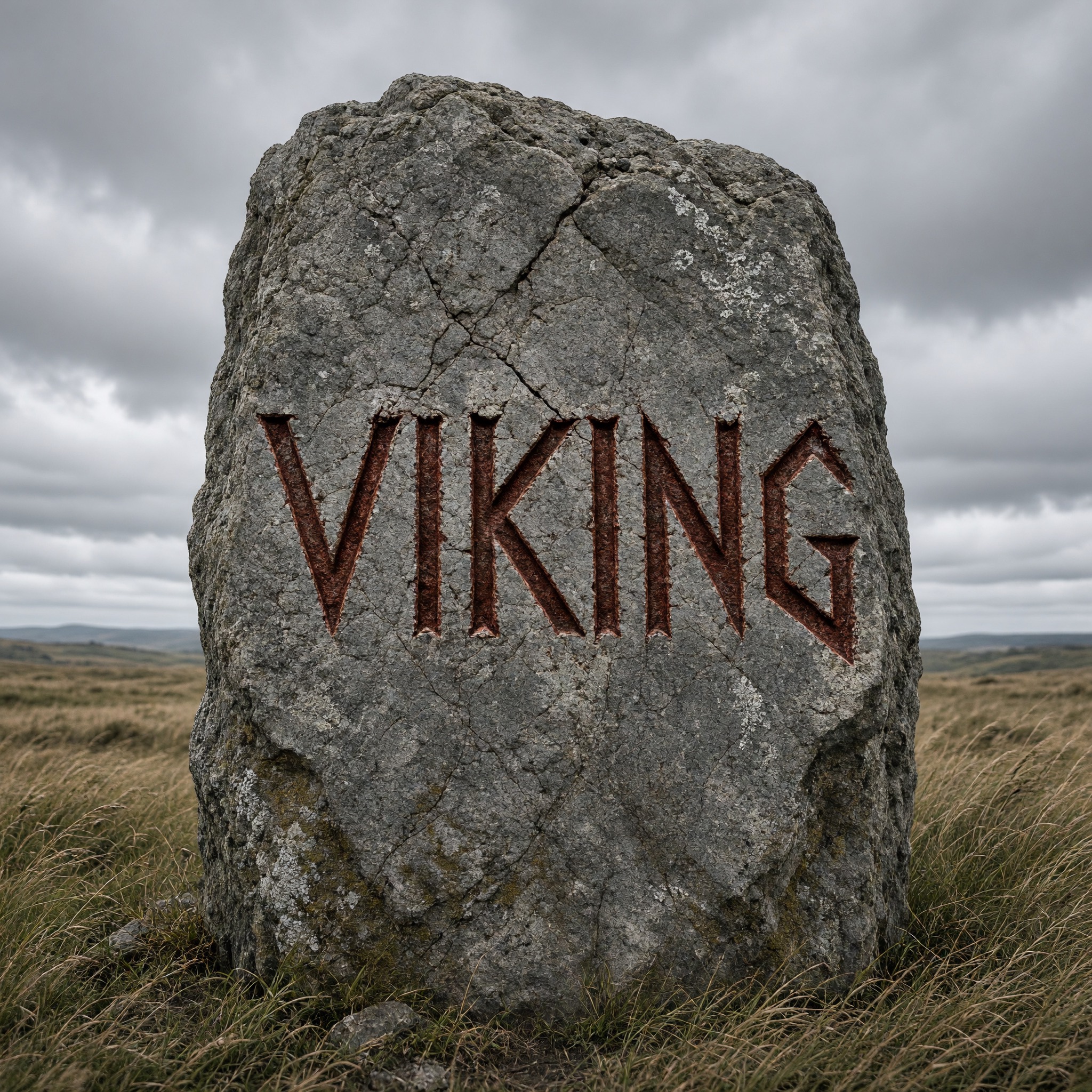 Fonte de IA Fonte viking gerada no Grok Imagine: a palavra VIKING
