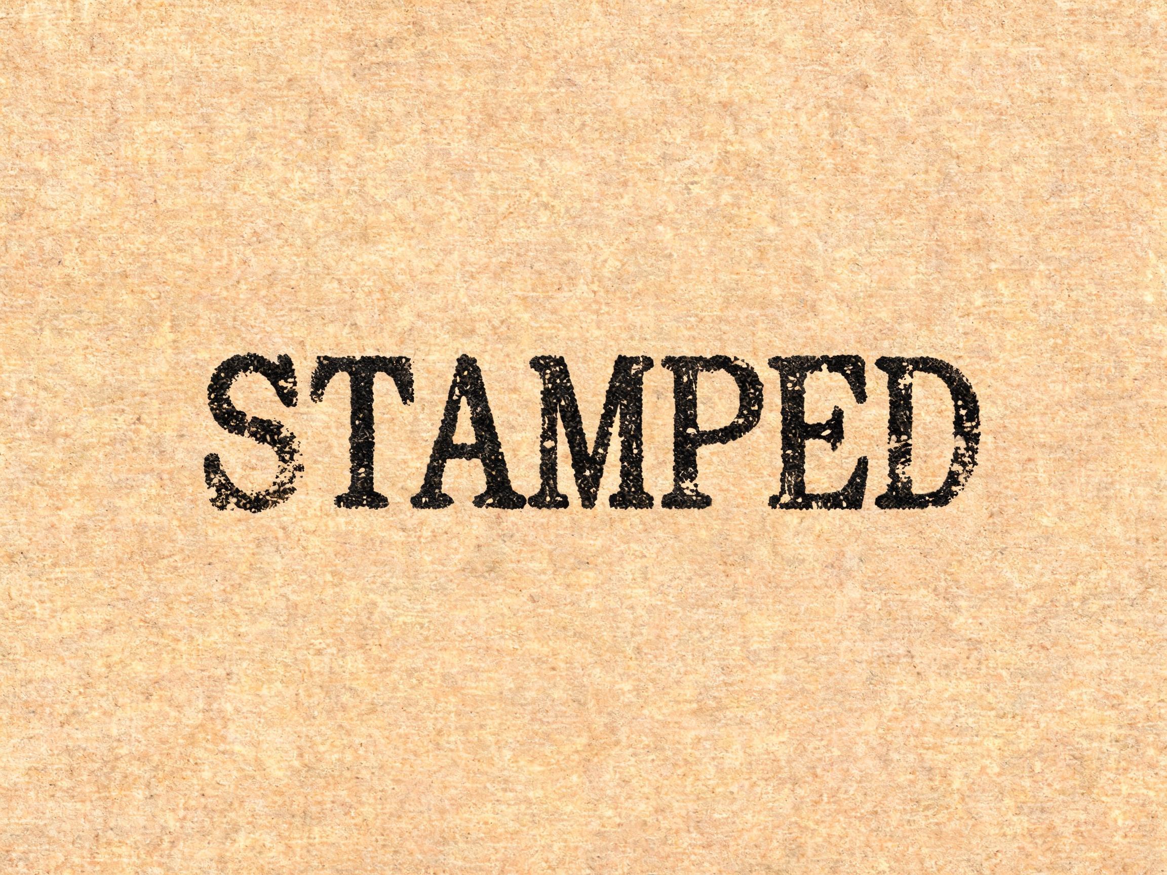 Vintage Stamp AI 字体效果图