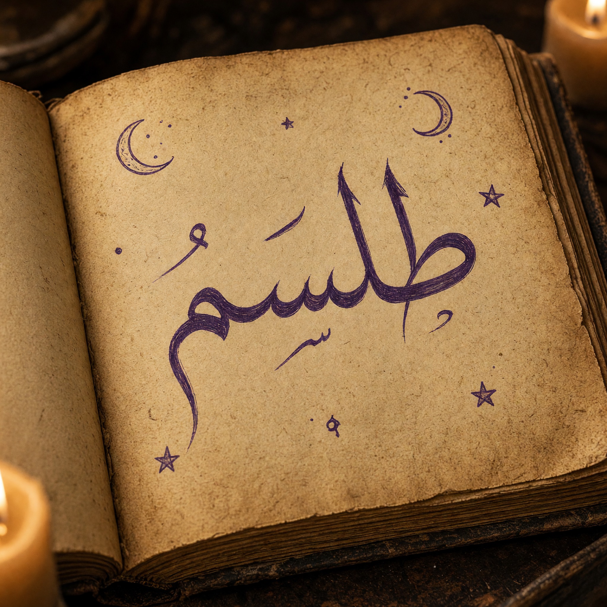 خط خط الساحرة بالذكاء الاصطناعي من توليد Grok Imagine: كلمة طلسم