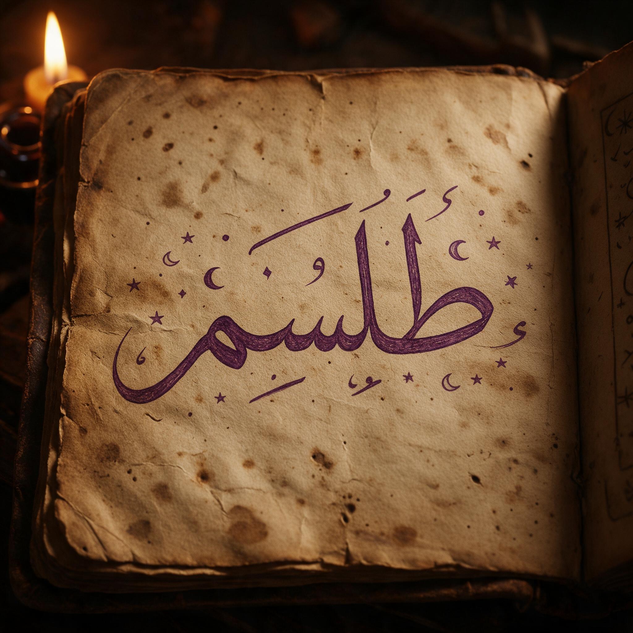 خط خط الساحرة بالذكاء الاصطناعي من توليد Seedream: كلمة طلسم